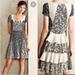 Anthropologie Dresses | Anthropologie Vanessa Virginia Ruffle Back Mini Dress Size Xs Like New Condition | Color: Black/Gray | Size: Xs