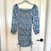 Jessica Simpson Dresses | Nwt Jessica Simpson Smocked / Ruched Floral Mini Dress | Color: Blue/Purple | Size: Xs