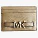 Michael Kors Accessories | Michael Kors Reed Large Card Holder Wallet Mk Signature Logo Leather In Camel | Color: Tan | Size: Os