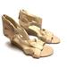 Nine West Shoes | Nine West Pipinhot Wedge Genuine Leather Sandals 6 | Color: Tan | Size: 6