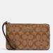 Coach Bags | Coach Large Corner Zip Wristlet In Signature Canvas | Color: Brown/Tan | Size: Os