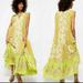 Free People Dresses | Free People Hanalei Bay Dress Maxi Flowy Mixed Floral Print Coconut Milk Xs Nwt | Color: Green/Yellow | Size: Xs