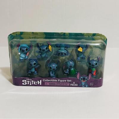 Disney Toys | Disney's Stitch Collectible Figure Set | Color: Tan | Size: 8 Piece Set