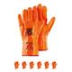 RS POLAR I Schutzhandschuhe Chemikalien aus PVC/Größe 10, 6 Paar/Orange/Chemisch und Mikrobiologisch Beständig/Arbeitshandschuhe/Schutzhandschuhe
