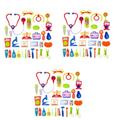 TOYANDONA 3pcs Pretend Doctor Kit Kids Medical Kit Kids Medical Toys Kids Dr Kit Doctor Pretend Play Toys Toy Medical Kit Realistic Doctor Kit Toddlers Doctors Kit Tool Kit Cosplay Child