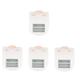 Yardwe 4pcs Chanting Counter Finger Nail Ring Finger Counter Digital Finger Mechanical Number Click Counter Portable Finger Knitting Row Tally Golf Counter Pink Mute Clicker Silica Gel