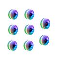 JMORCO Roller Skate Wheels 8 Pack 58 x 32mm Light up Roller Skate Wheels with Bearings for Quad Skates or Outdoor Double Row Skating or Skateboard Accessor (Color : RGB)