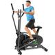 Cross Trainer, 2 in 1 Elliptical Cross Trainers with LCD Monitor, Upgraded Adjustable Resistance, Max Weight 265LBS, Cross Trainer Exercise Machine for Home Gym, Black