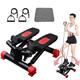 2in1 Twister Stepper Machine with Power Ropes, Mini Steppers for Exercise, Home Steppers for Exercise Workout with LCD Display, Hometrainer for Beginners and Advanced Users Efficency