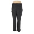 NYDJ Dress Pants - High Rise: Gray Bottoms - Women's Size 18