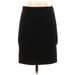 Ann Taylor LOFT Casual Bodycon Skirt Knee Length: Black Print Bottoms - Women's Size X-Small