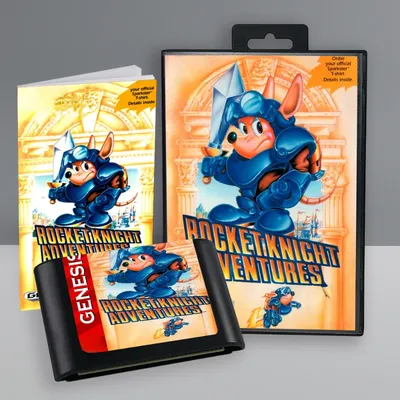 Rocket Knight Adventures-Carte de jeu vidéo 16 bits avec boîte manuelle cartouche pour console Sega