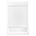 Dezario Cordless Room Darkening Classic Roman Shade Synthetic Fabrics in White | 36"W x 64"L | Wayfair 3SWT360640