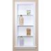 Fox Hollow Furnishings 14X36 Aiden Recessed Wall Niche w/ Beadboard Back & Three Shelves Wood in White | 36 H x 14 W x 3.75 D in | Wayfair