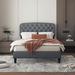 Alcott Hill® Cindey Platform Bed Upholstered/Linen in Gray | Full | Wayfair 599E5B0D836A4F6FA41FA88C0AE04B3B