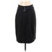 Banana Republic Silk Skirt: Black Solid Bottoms - Women's Size 4