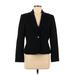 Tahari by ASL Blazer Jacket: Short Black Solid Jackets & Outerwear - Women's Size 8 Petite