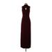 Trina Turk Cocktail Dress - Sheath: Burgundy Solid Dresses - Women's Size 2 Tall