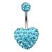 Crystal Heart Ladies Belly Button Classic Sexy Women s Belly Button Pendant Decorative Body Jewelry Belly Button Clasp