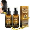 Biotin Hair Growth Spray Hair Regrowth Spray Biotin Hair Growth Serum Biotin Thickening Herbal Serum Anti Hair Loss Serum for Hair Growth and Hair Loss 2pcs