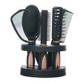 Pristin Comb Mirror Brushes Salon Tool Hair Combs Mirror Set 5 Hair Salon Hair Brushes Set Comb Women Salon Tool Stand 5 Hair Combs Professional Salon Hair Mirror Set Professional Combs Mirror Set