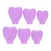 6 Pieces Silicone Makeup Brush Covers Makeup Brush Protector Caps Travel Makeup Brush Holder for Travel and Home ( Purple )