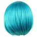 Desertasis coss wig blue Anime Fashion Short Wig Cosplay Party Straight Wig Blue Blue