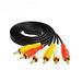 3 Pair of 1.5meter AV Cable Audio and Video Line Three on the 3RCA DVD Audio Line Lotus Head Color Line