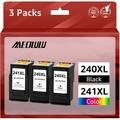 PG-240 XL Black Ink Cartridge Replacement for Canon 240XL PG240 for Pixma MG3600 MG3620 MG3220 MG3520 MG3522 MX432 MX472 MX512 MX532 TS5120 Printer (3 Pack)