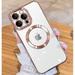 Ultra Slim Protective Case Slip Resistant iPhone Case Rose Gold Impact Camera Case with Built-in Magnetic Ring Stand Phone Case Military Grade Shockproof Protective Phone Case (iPhone 14)