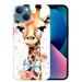 COMIO Compatible with iPhone 14 Aesthetic Trendy Design Phone caseï¼ŒCartoon Animal Floral Giraffe Pattern Soft Protective iPhone 14 case Wireless Charging Supported