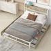 Full Size Metal Platform Bed With Four drawers