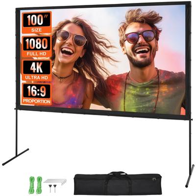 VEVOR Projector Screen with Stand,for Home Theater Cinema Backyard Movie Night