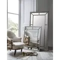 Gallery Home Lawson Extra Large Rectangular Wall Mirror - Silver, Silver