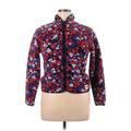 The North Face Coat: Short Red Floral Jackets & Outerwear - Women's Size X-Large
