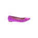 Banana Republic Flats: Purple Solid Shoes - Women's Size 7 1/2 - Almond Toe