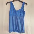 Lululemon Athletica Tops | Lululemon Women's Size 6 Run Tame Me Tank Top Blue Drawstring Hem | Color: Blue | Size: 6