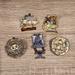 Disney Accessories | 5 Different Pirates Of The Caribbean Disney Trading Pins | Color: Gold/Silver | Size: Os