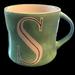 Anthropologie Dining | Anthropologie Hand Painted Colorway Mint Green Monogram “S” Coffee Mug | Color: Green/White | Size: Os