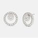 Coach Jewelry | Coach Circle Crystal Halo Stud Earrings Nwt | Color: Silver | Size: Os