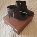 Coach Shoes | Coach Hickory Ankle Heels Womens 7 Brown Leather Zip Booties Shoes | Color: Brown | Size: 7