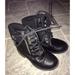 Michael Kors Shoes | Michael Kors Girls Lace Up And Side Zipper Boots Size 10 Black Logo Toddler | Color: Black | Size: 10g