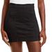 Free People Skirts | Free People Black Denim Mini Skirt | Color: Black | Size: 4