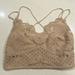Free People Tops | Free People Madonna Cami Bralette Size Large | Color: Tan | Size: L