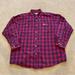 Carhartt Shirts | Carhartt Flannel Shirt Men's Large Plaid Button Down Black Red 100% Cotton | Color: Black/Red | Size: L