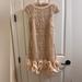 Jessica Simpson Dresses | Jessica Simpson Party Dress New With Tags Size 6 With Slip Dress | Color: Cream | Size: 6