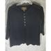 Ralph Lauren Tops | Lrl Lauren Ralph Lauren Womens Black Size 2x Gold Button 100% Cotton | Color: Black | Size: 2x