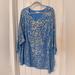 Lilly Pulitzer Dresses | Lilly Pulitzer Miri Silk Caftan In Lapis Blue Euc | Color: Blue/Gold | Size: 0