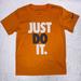 Nike Shirts & Tops | Nike Dri Fit “Just Do It” Orange White Grey Boys Tee Size 6/7 | Color: Orange | Size: 6/7