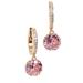 Kate Spade Jewelry | Kate Spade New York Women's That Sparkle Pave Huggies Earrings In Gold & Pink - | Color: Gold/Pink | Size: Os